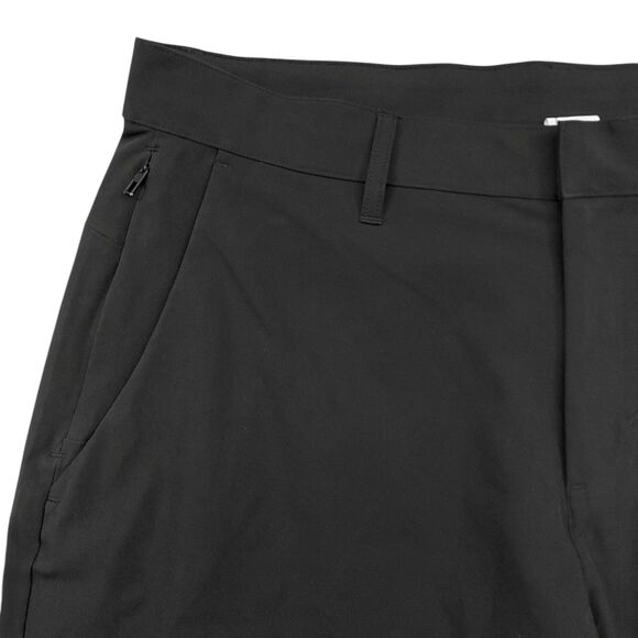 Fabletics Pants Mens Large Black The Only Pant Tapered Flat Front Athletic Comfy - Picture 4 of 11